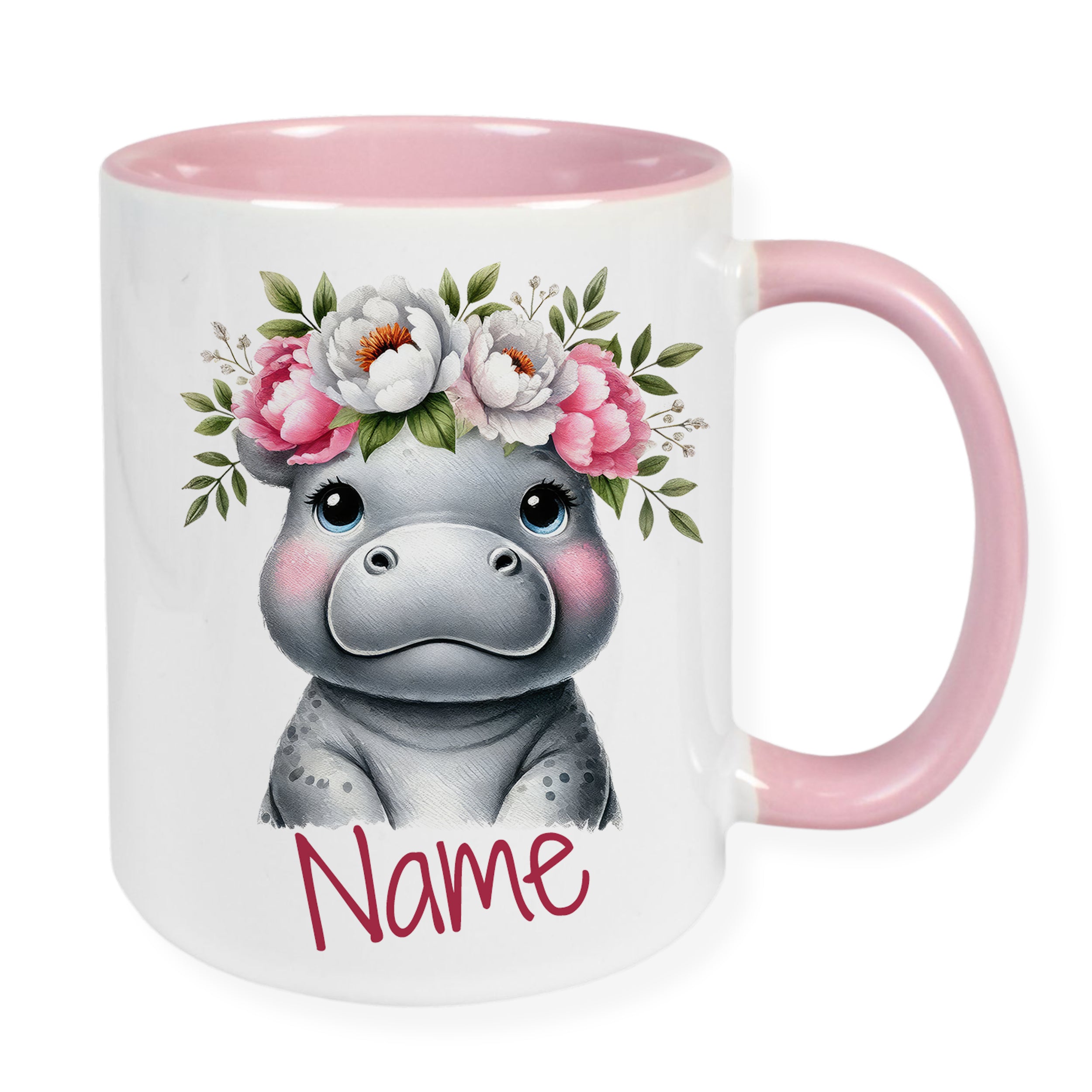 Personalisierte Tasse Nilpferd
