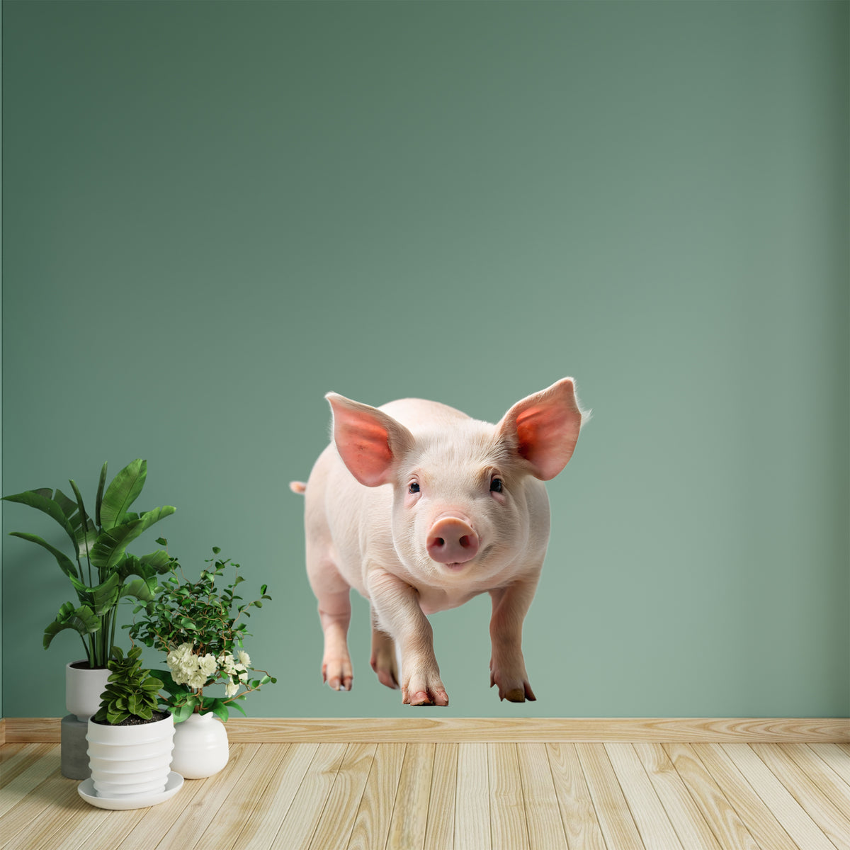 Wandtattoo Schwein