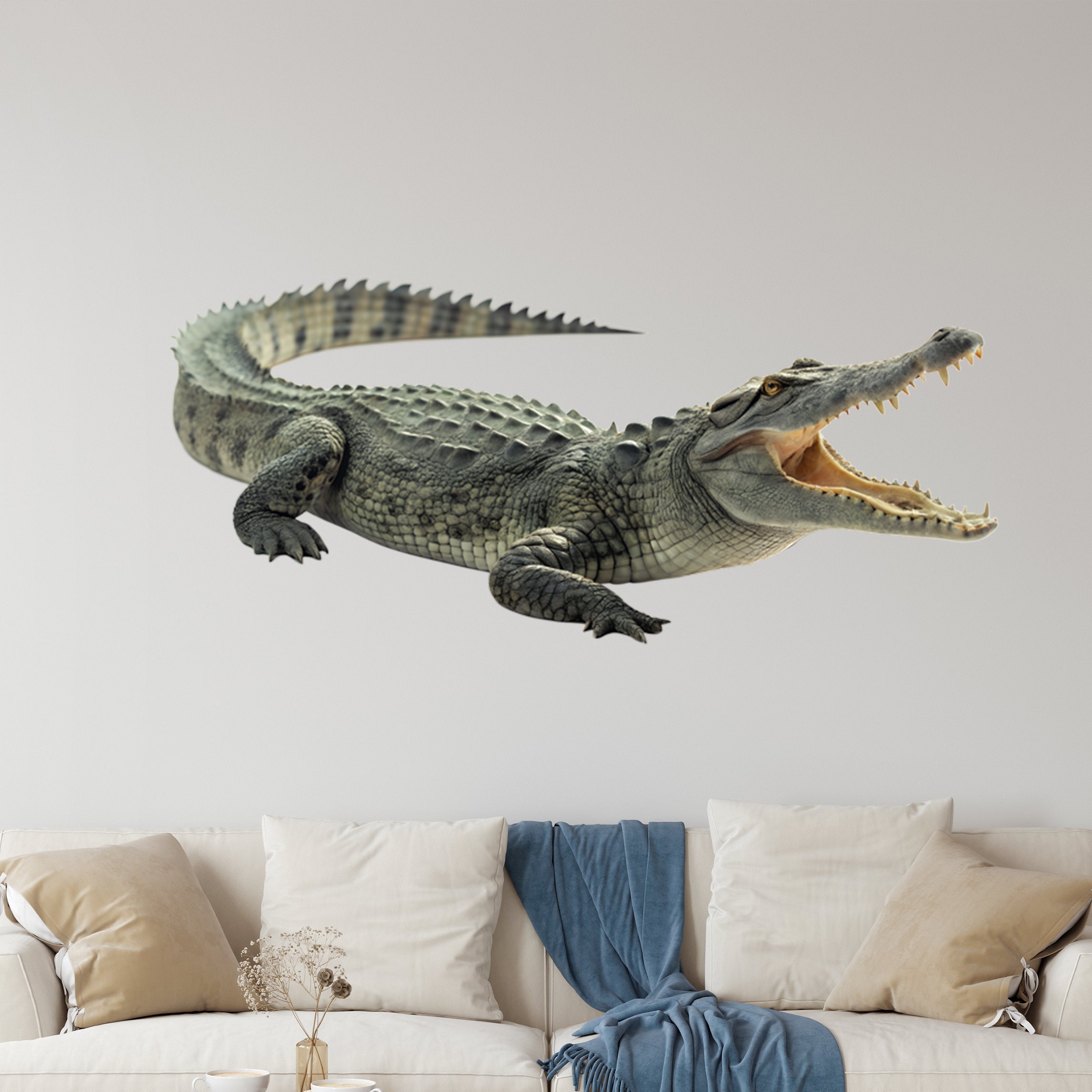 Wandtattoo Krokodil