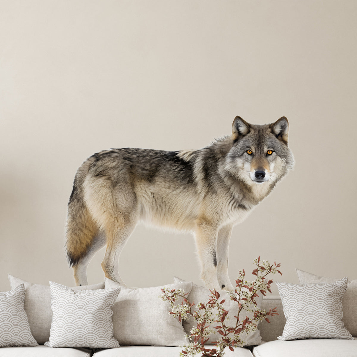 Wandtattoo Wolf