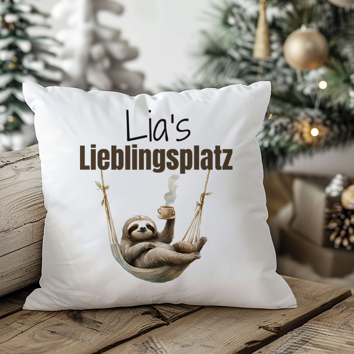 Kissenbezug Faultier Lieblingsplatz