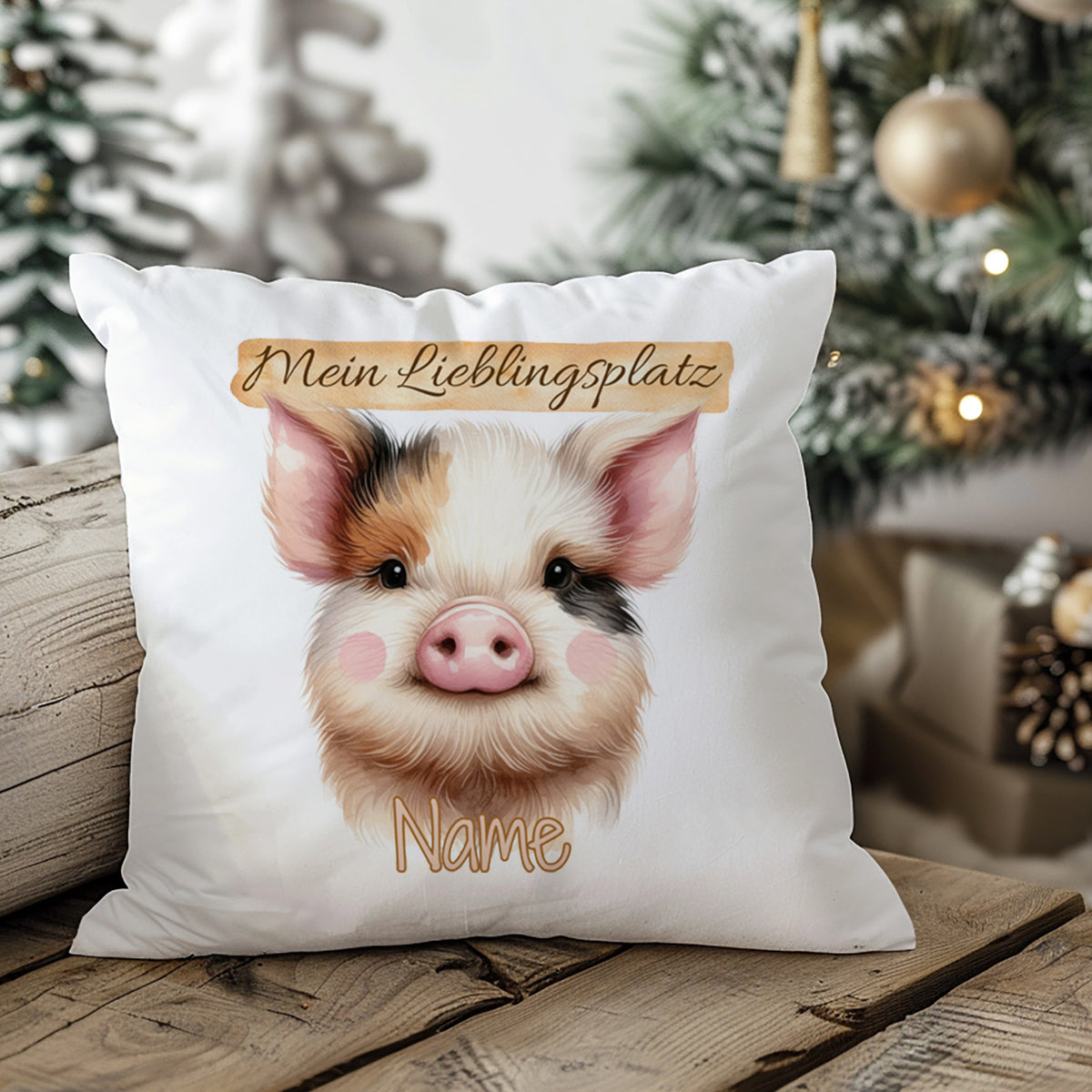 Kissenbezug Schwein Lieblingsplatz