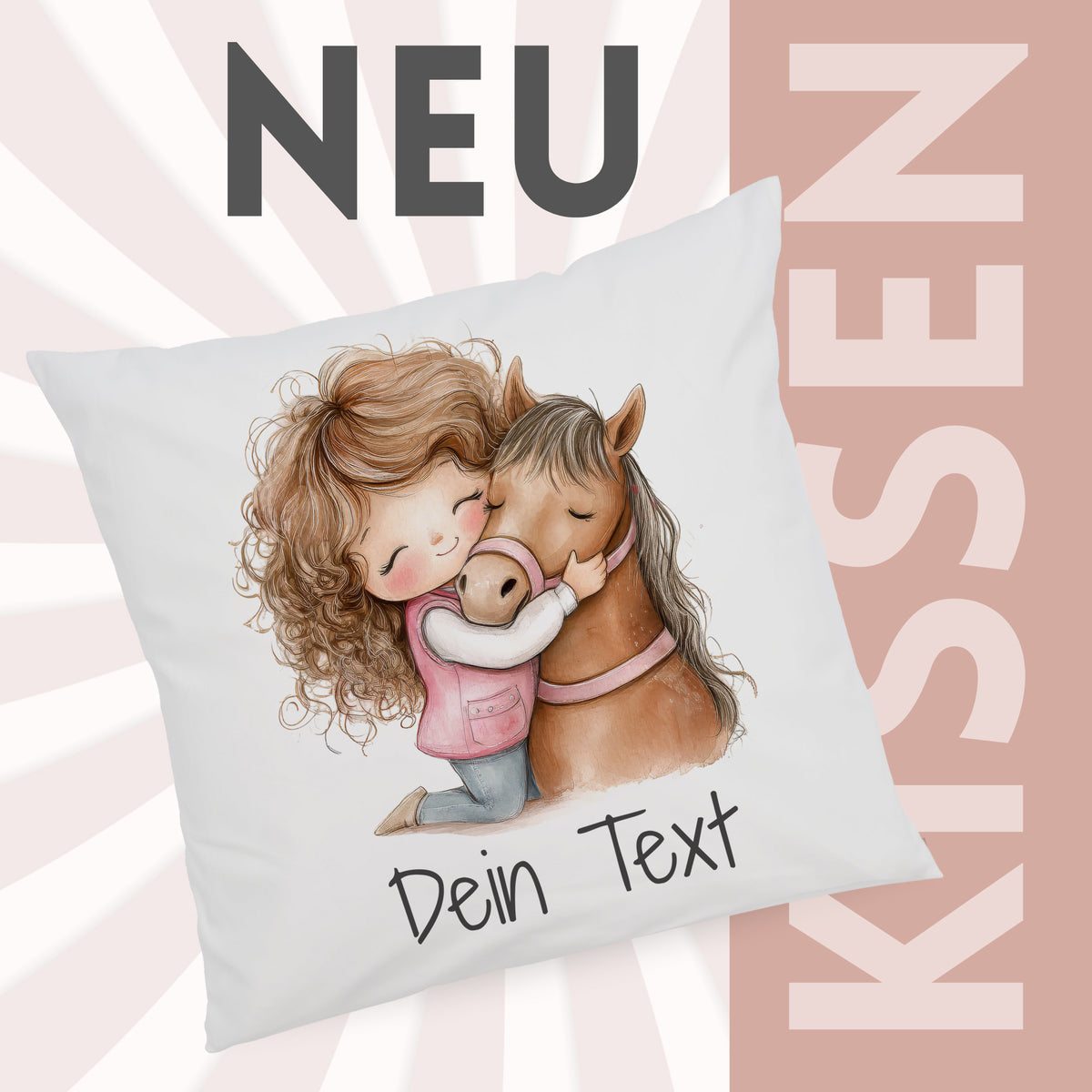 Kissenbezug Pferdemotiv