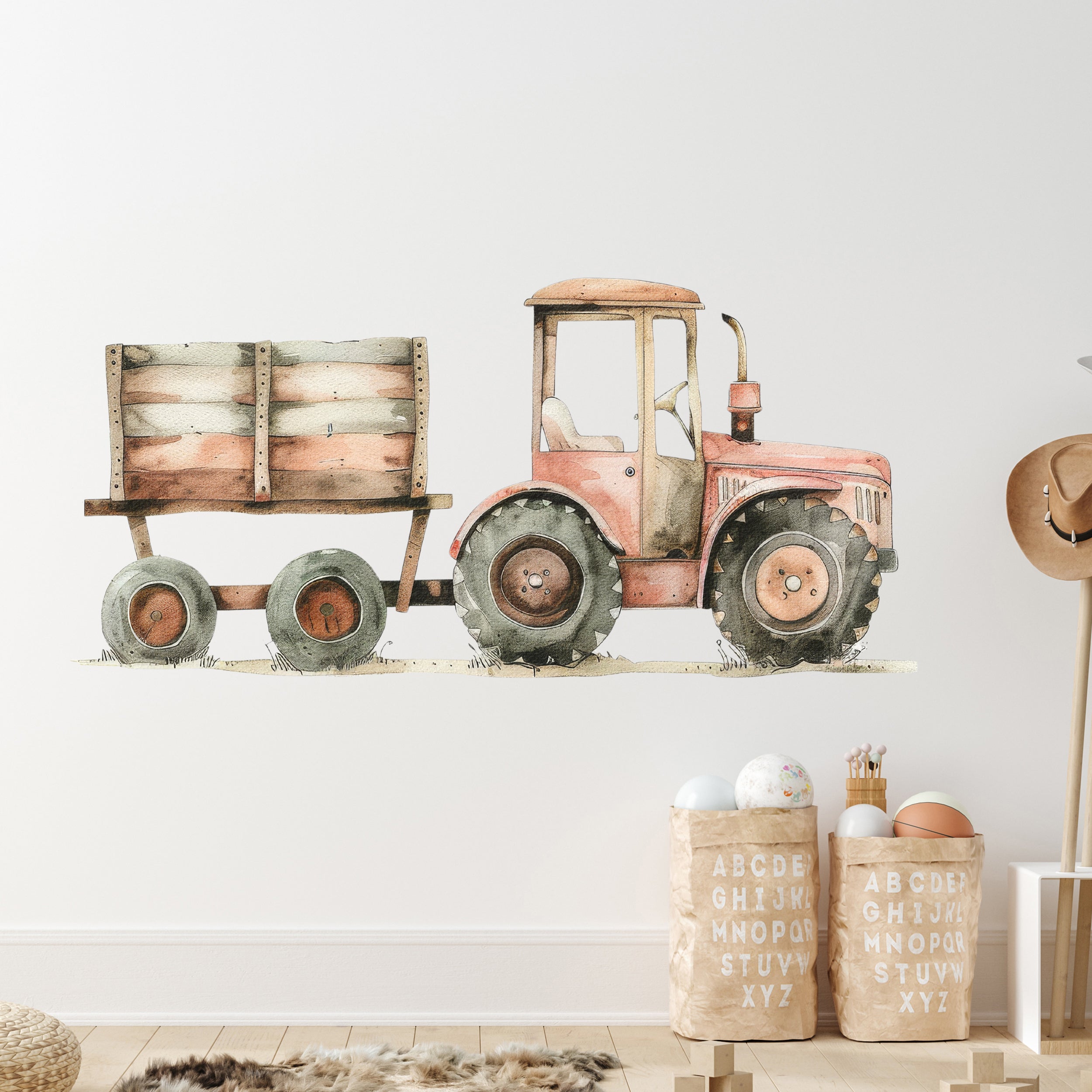 Wandtattoo Traktor - Für kleine Abenteurer