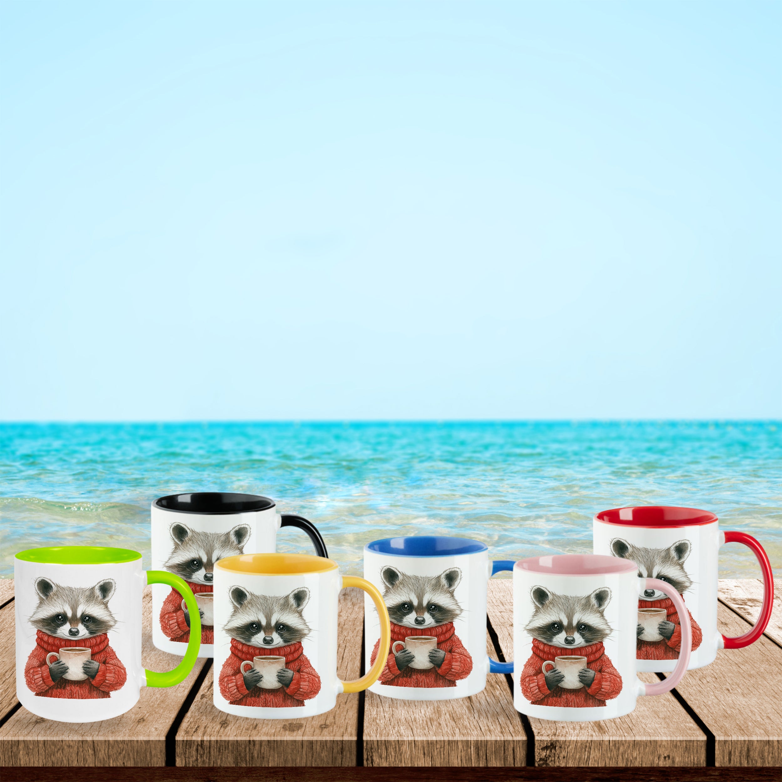 Tasse Waschbär