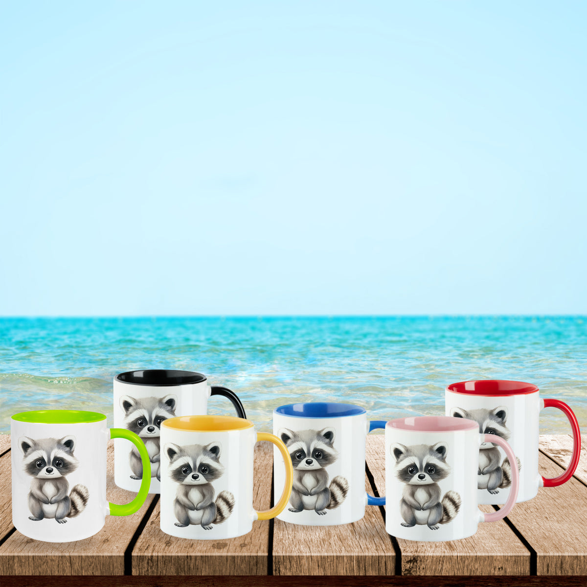 Tasse Waschbär