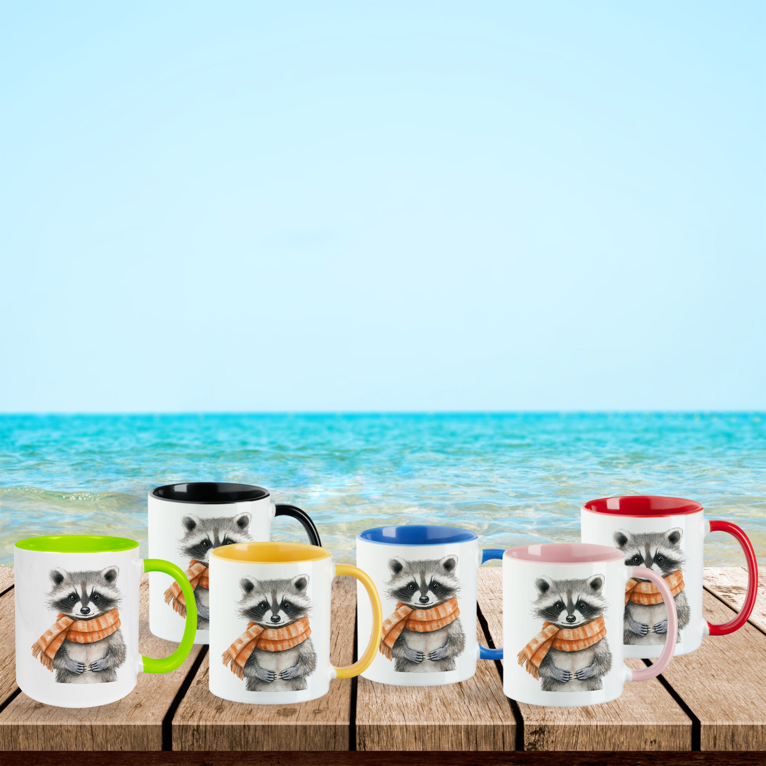 Tasse Waschbär