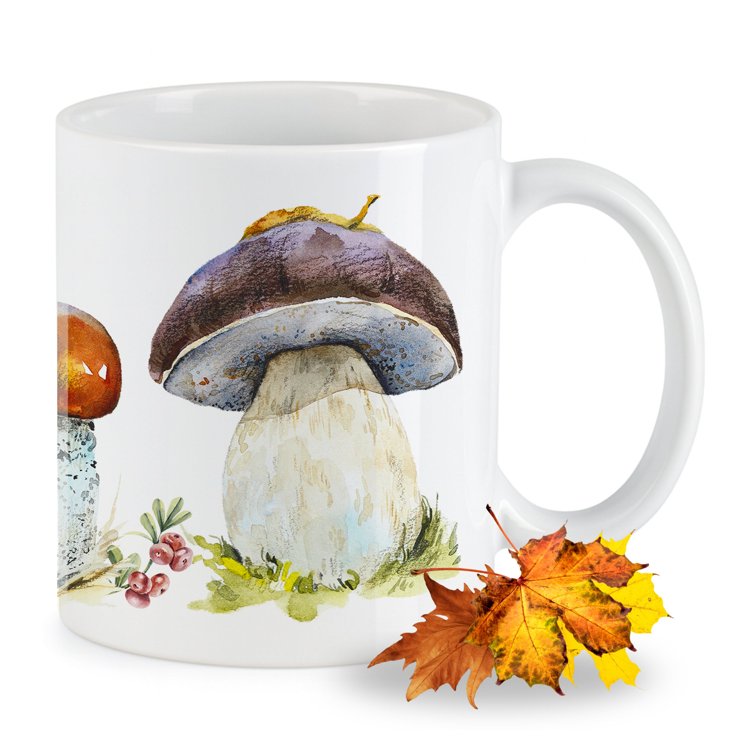 Tasse mit Pilzmotiv
