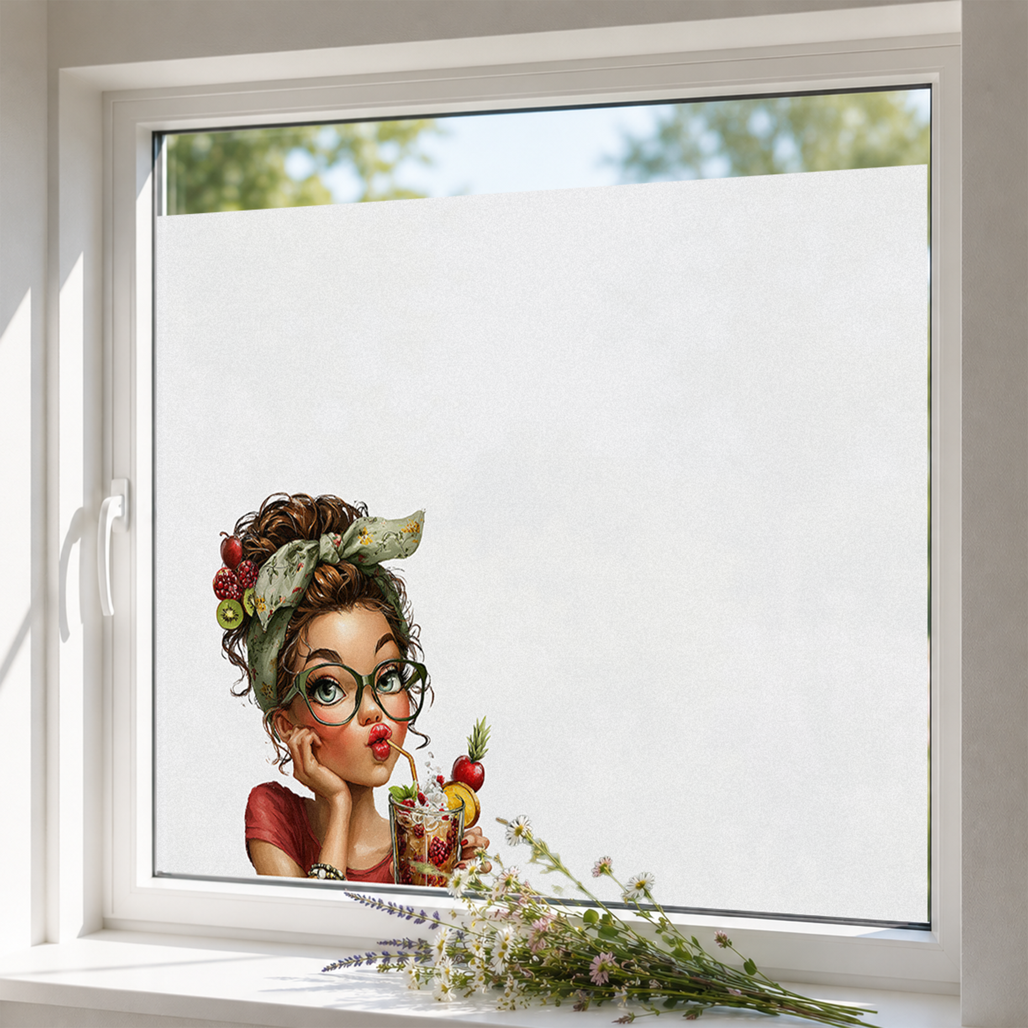 Fensterfolie Mädchen