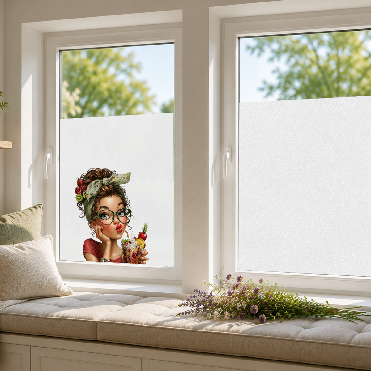Fensterfolie Mädchen