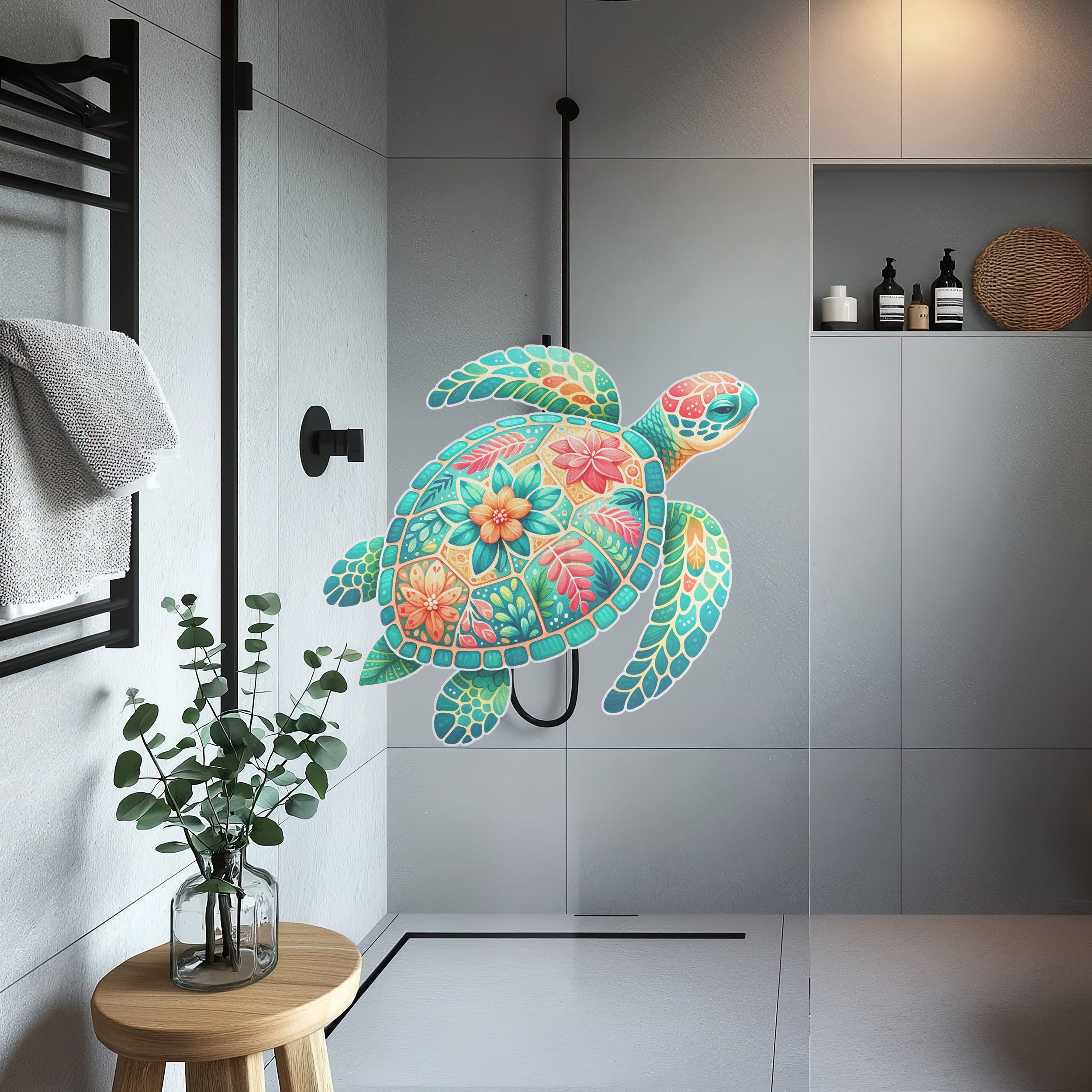 Fenstertattoo Schildkröte