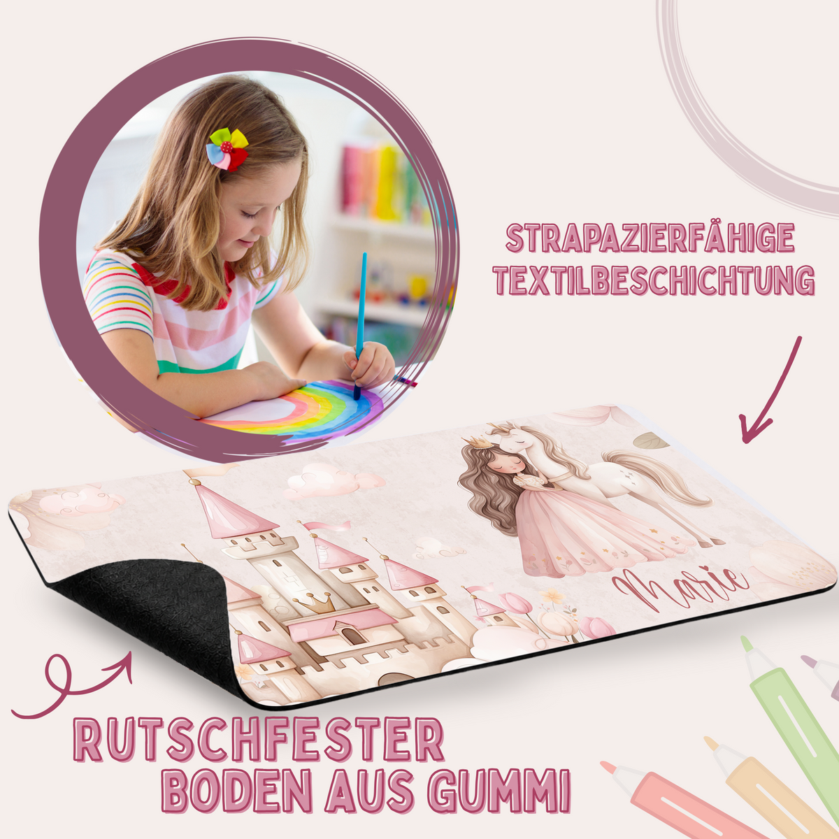 Schreibtischunterlage Prinzessin