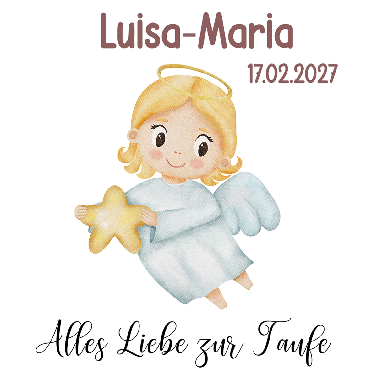 Spardose Engel - Alles Liebe zur Taufe