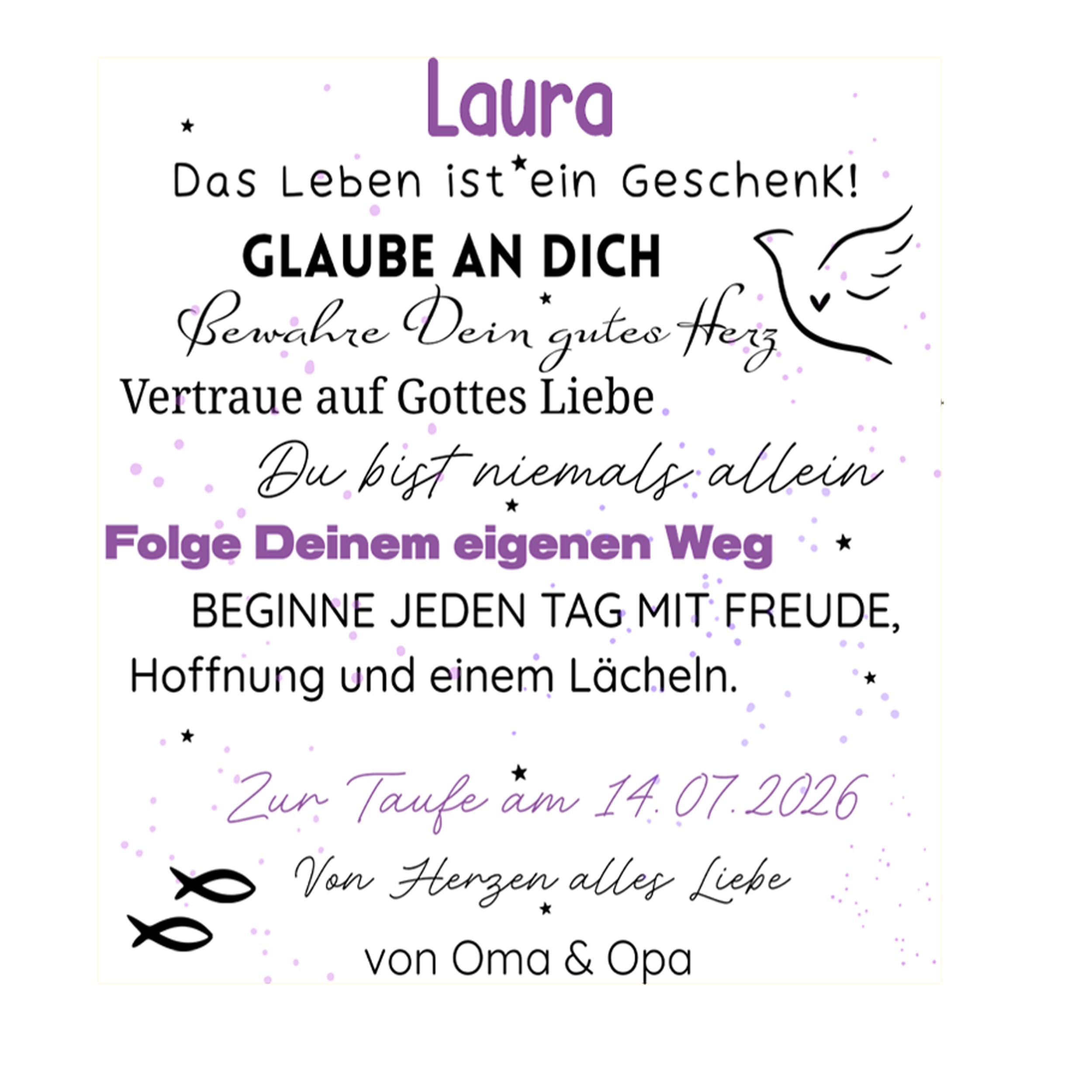 Emaile Becher Taufe - Ein Geschenk voller Glauben und Liebe