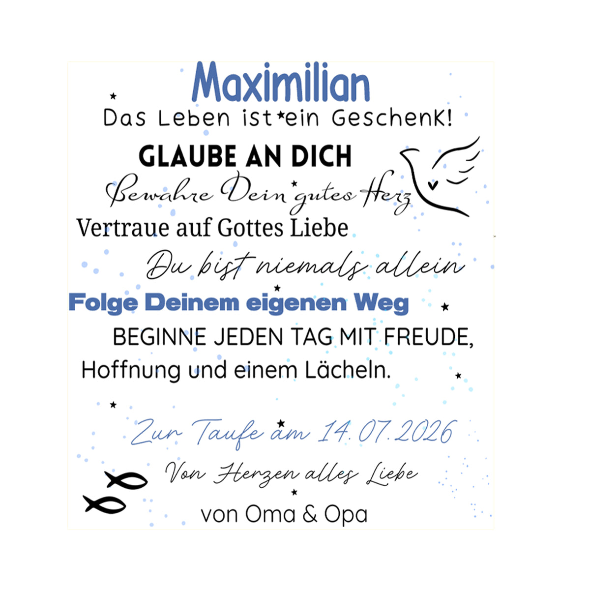 Emaile Becher Taufe - Ein Geschenk voller Liebe und Hoffnung