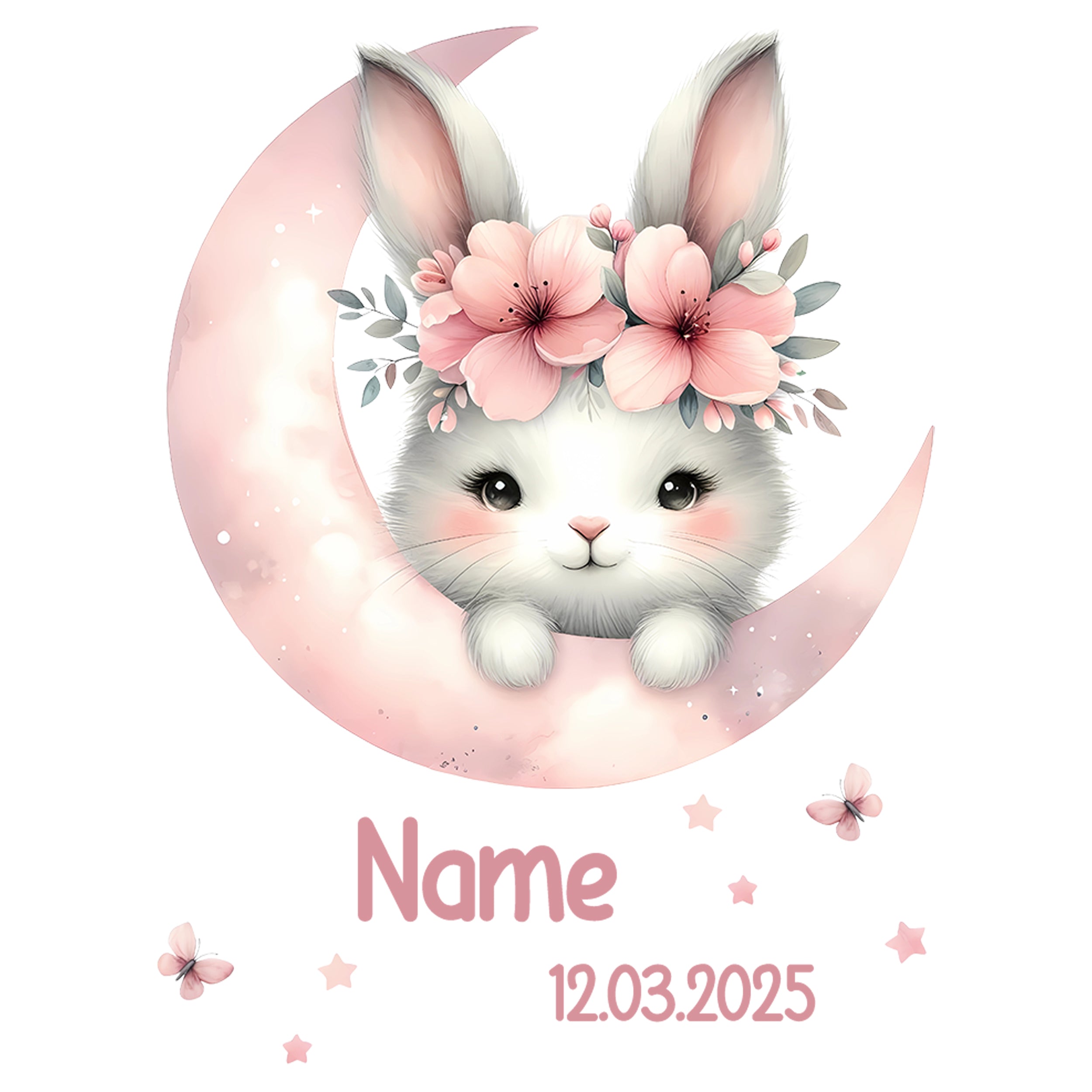 Spardose Hase mit Blumen - Für kleine Sparfüchse