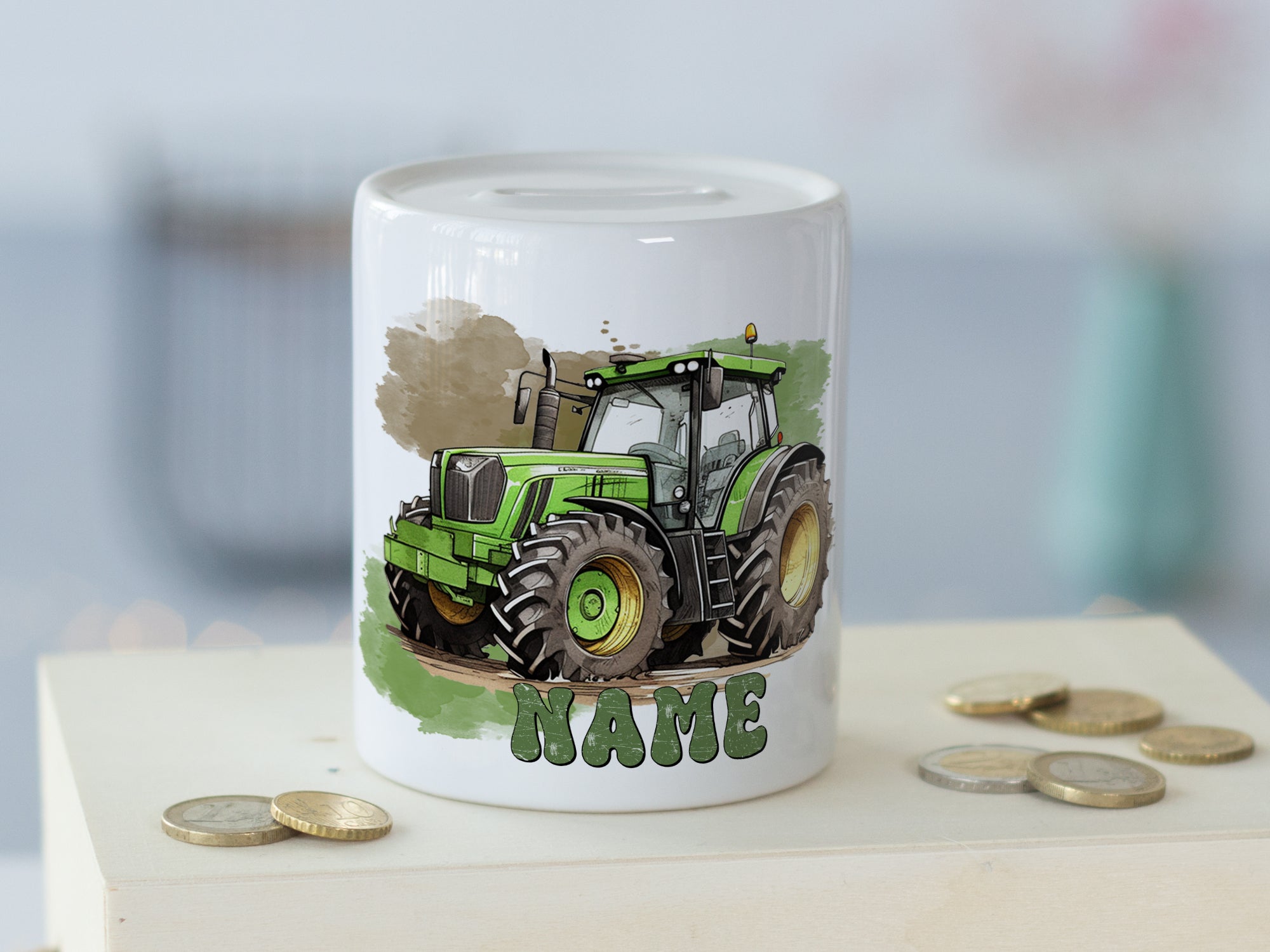Spardose Traktor - Für kleine Sparfüchse