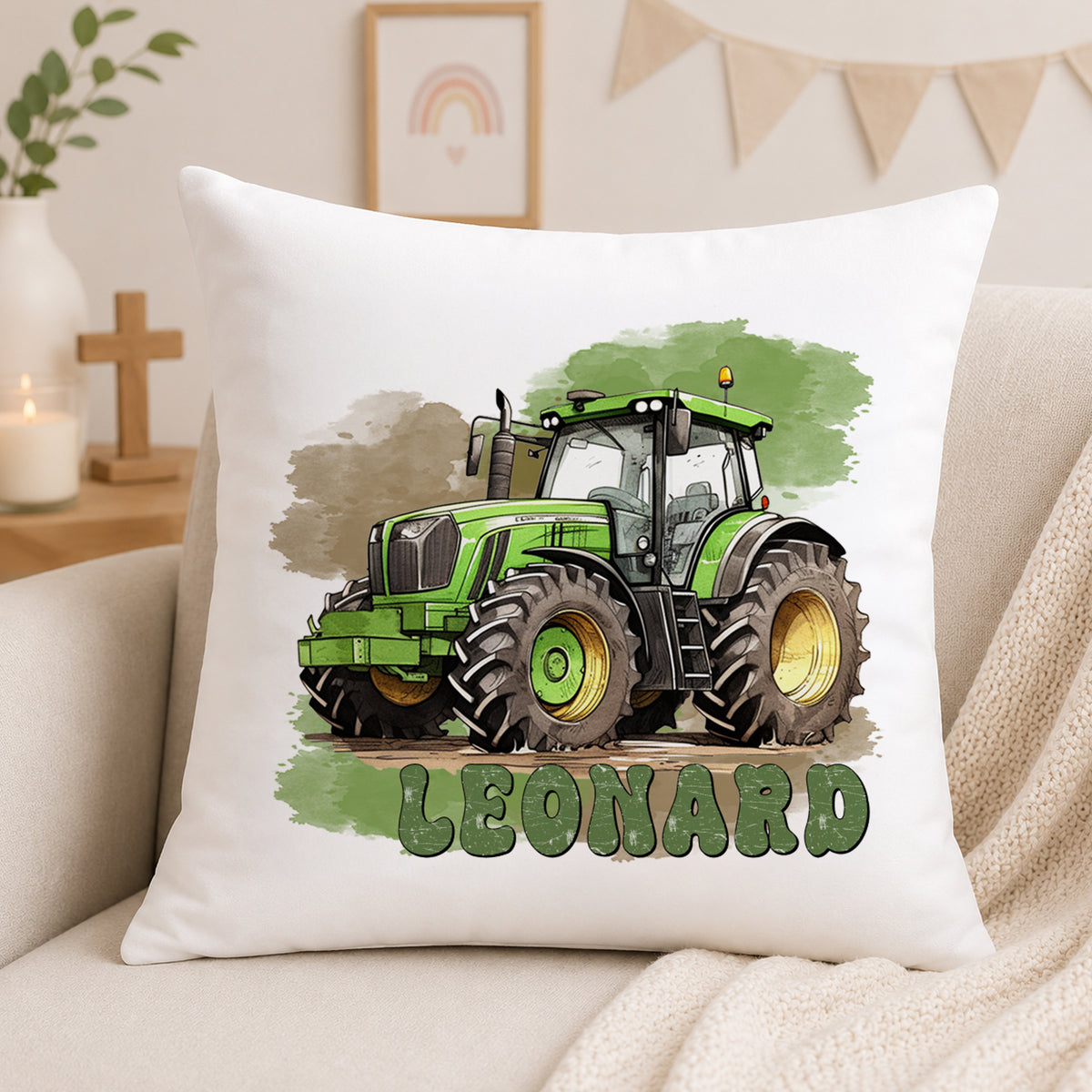 Kissen Traktor - Für junge Abenteurer