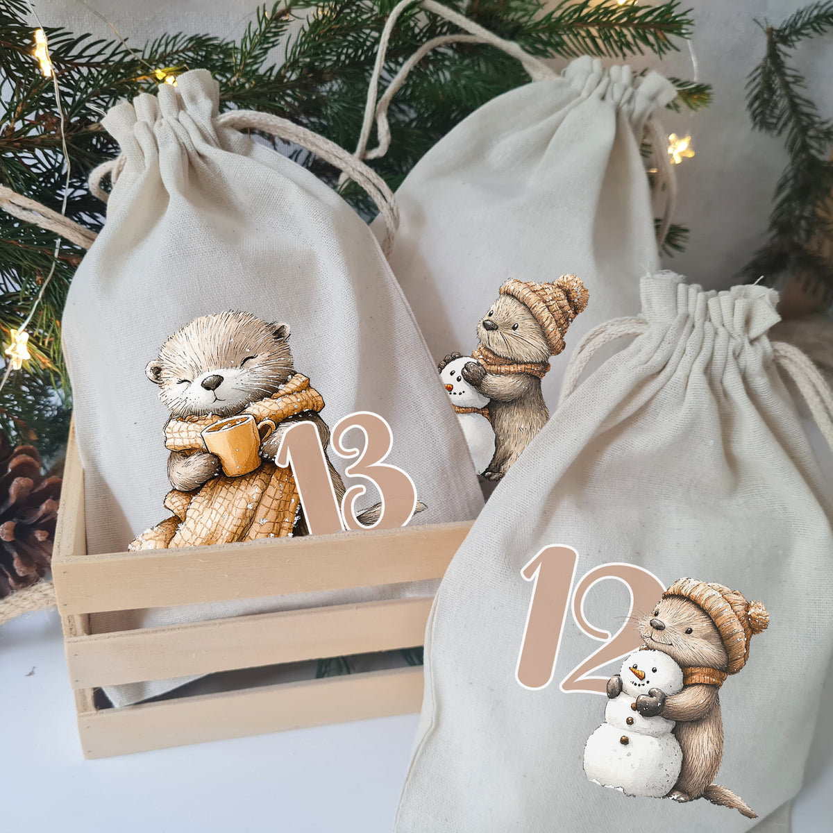 Adventskalender Otter im Winter