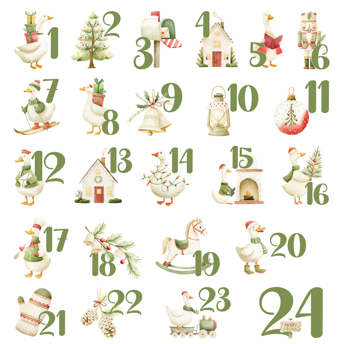 Adventskalender Weihnachtsgänse
