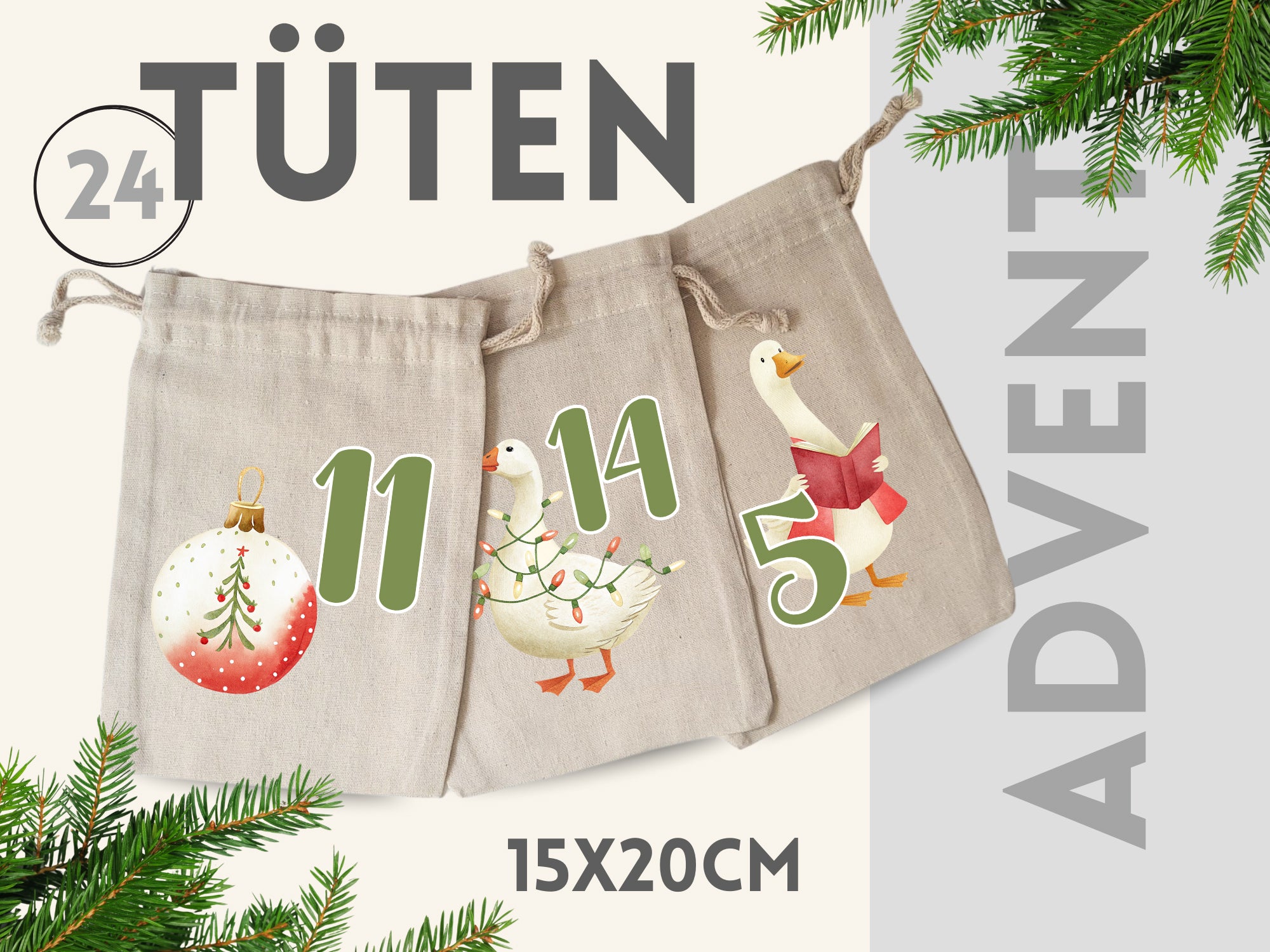 Adventskalender Weihnachtsgänse
