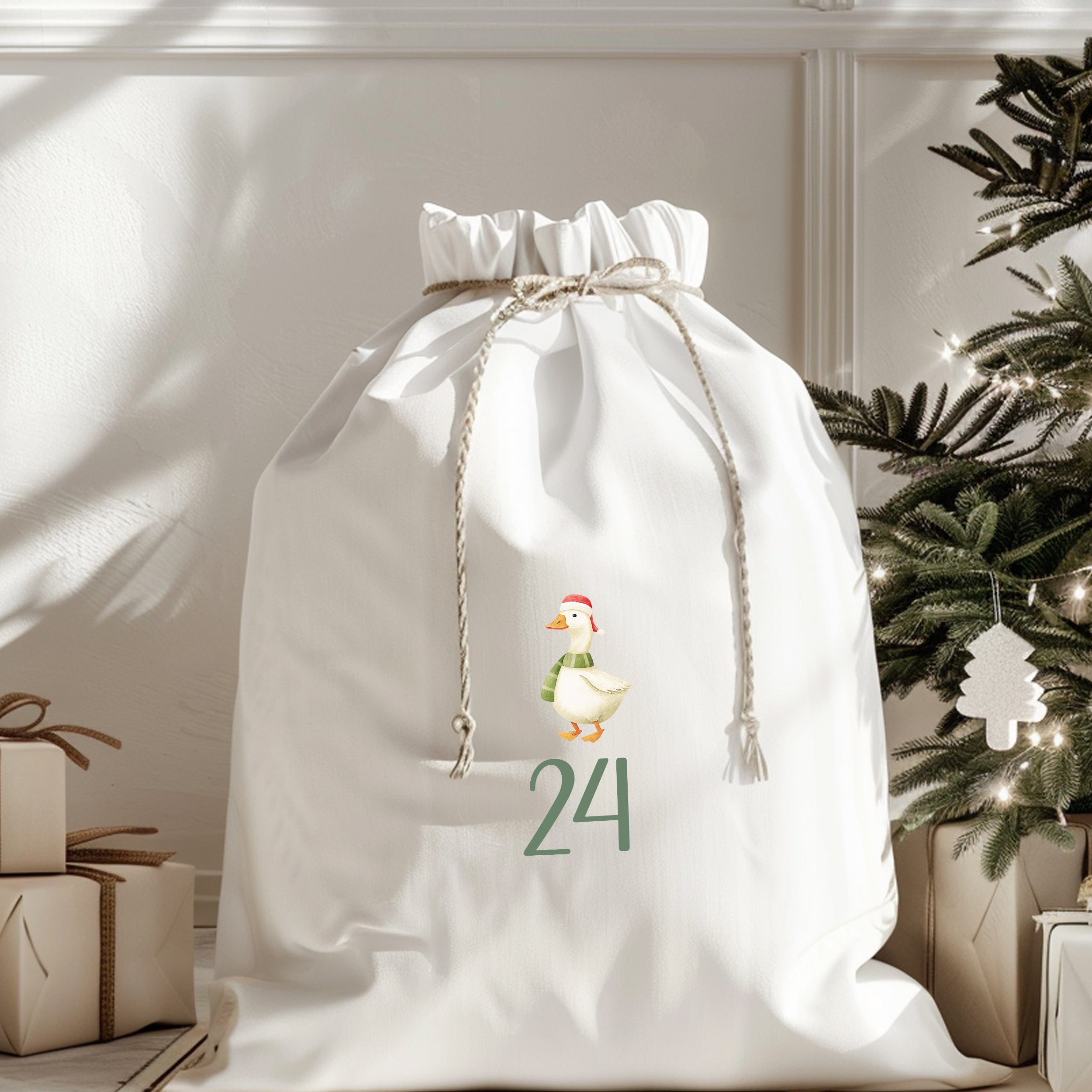 Bügelbilder für Adventskalender Weihnachtsgänse
