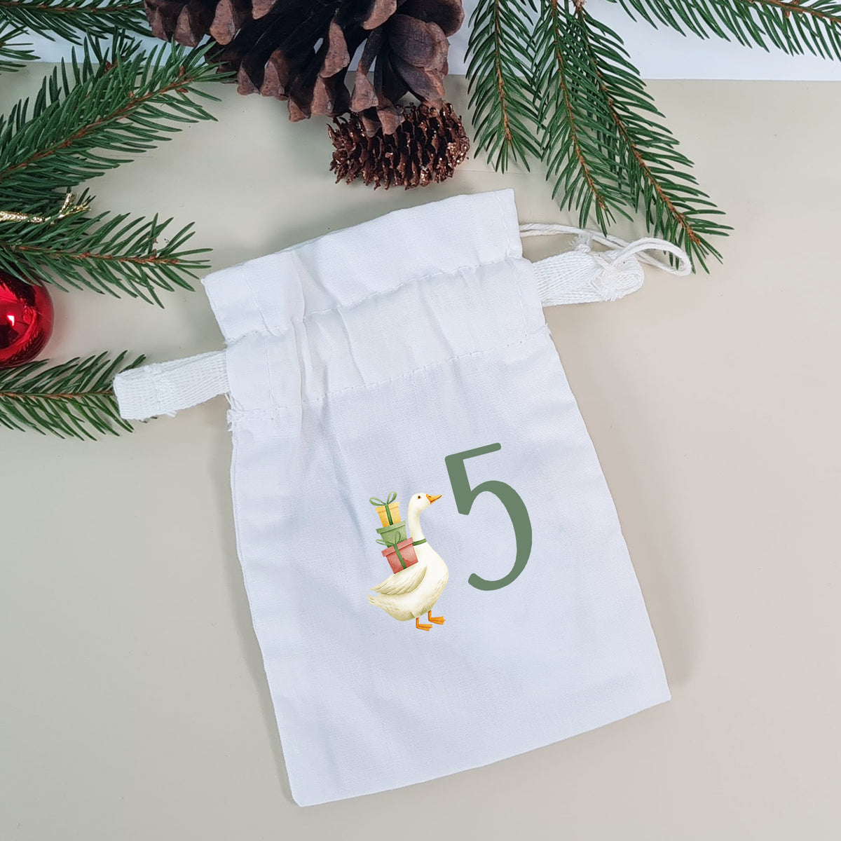 Bügelbilder für Adventskalender Weihnachtsgänse