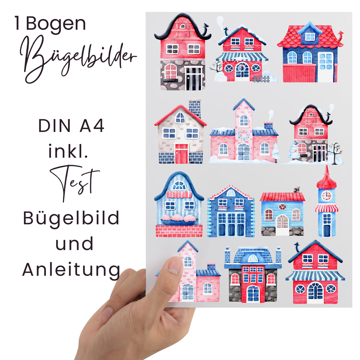 Bügelbilder Weihnachten DIY - Kreative Weihnachtszauber