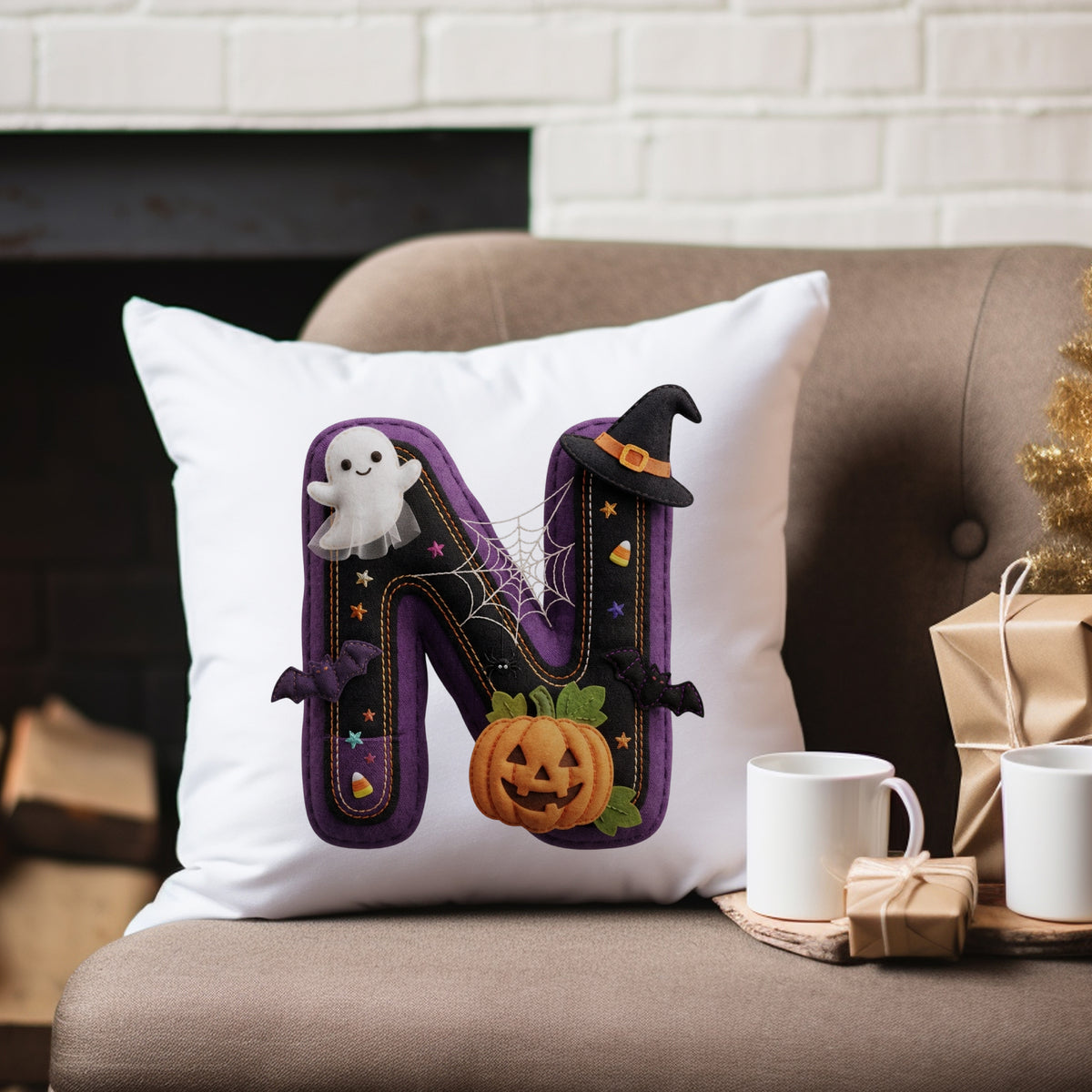 Kissenbezug mit Halloween-Motiv N