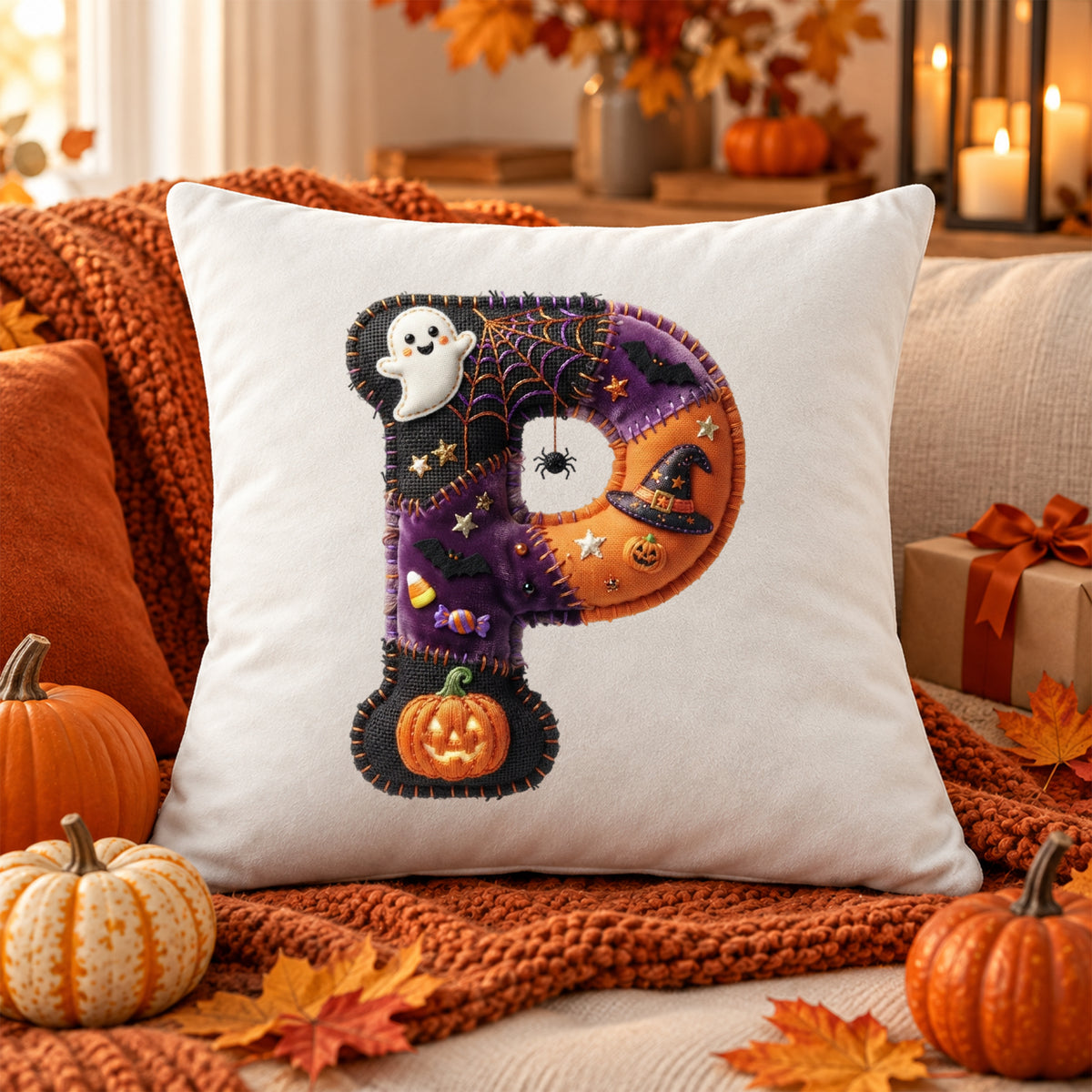 Kissenbezug mit Halloween-Motiv P