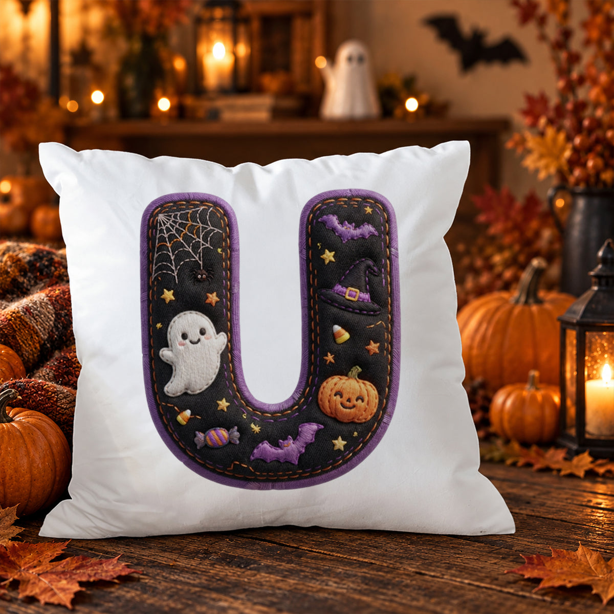 Kissenbezug mit Halloween-Motiv U