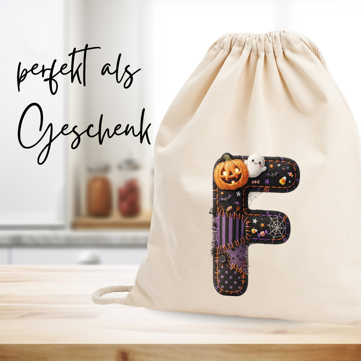 Turnbeutel Halloween F - Spooky Style für kleine Geister