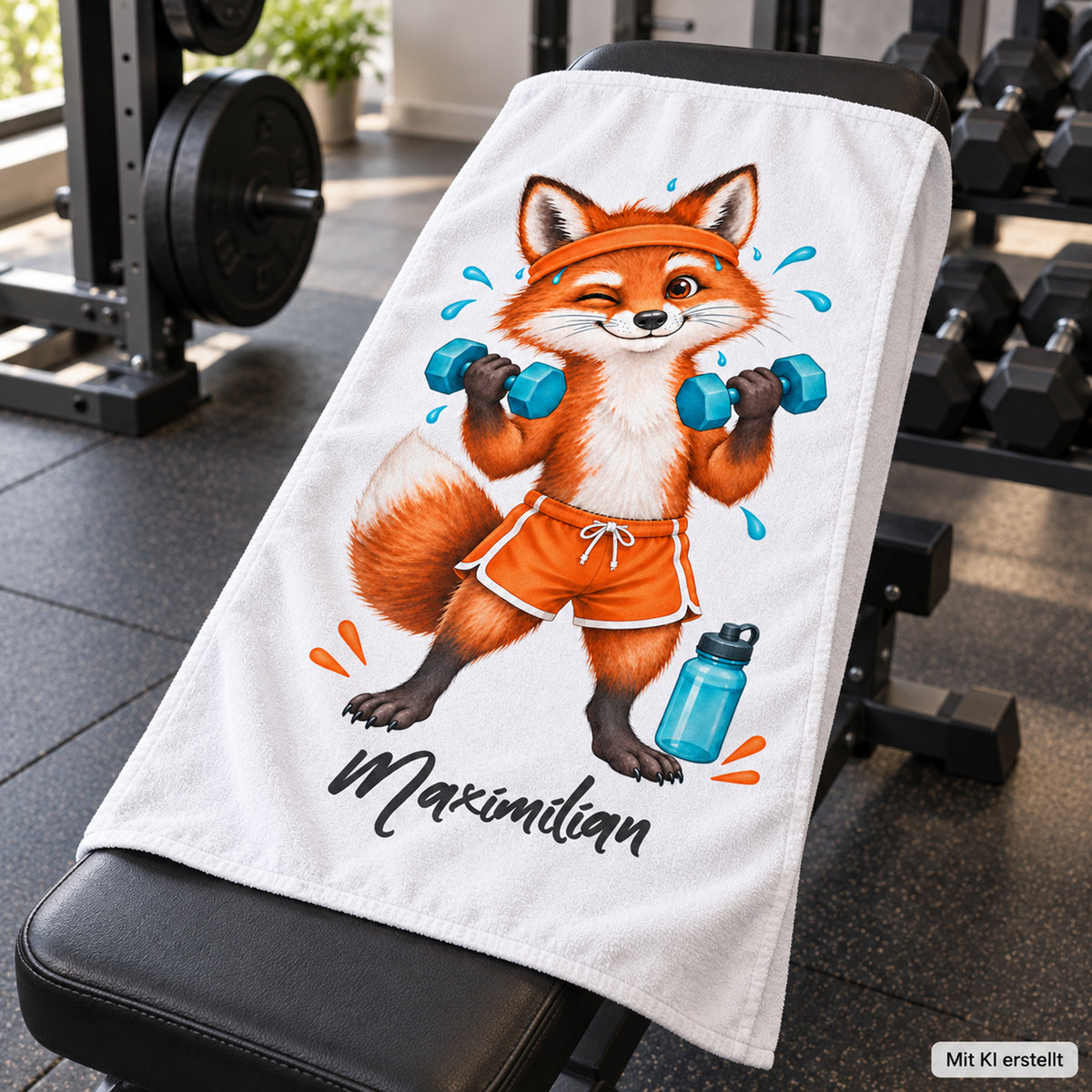 Personalisiertes Fitness-Handtuch, Motiv 1, Ansicht 2