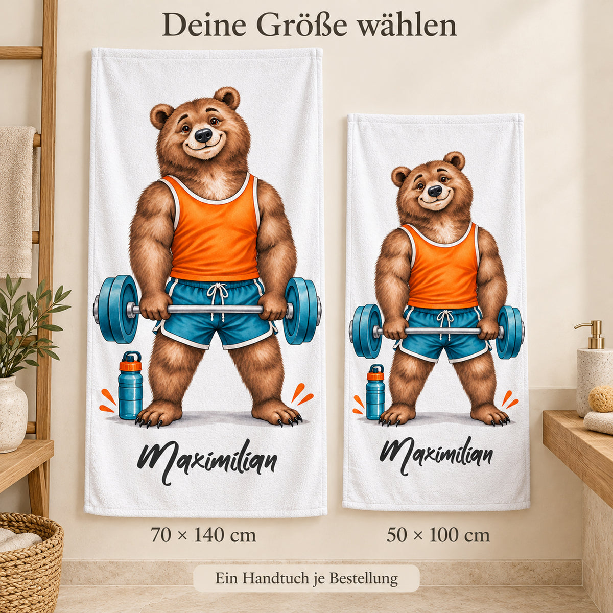 Personalisiertes Fitness-Handtuch, Motiv 2, Ansicht 6