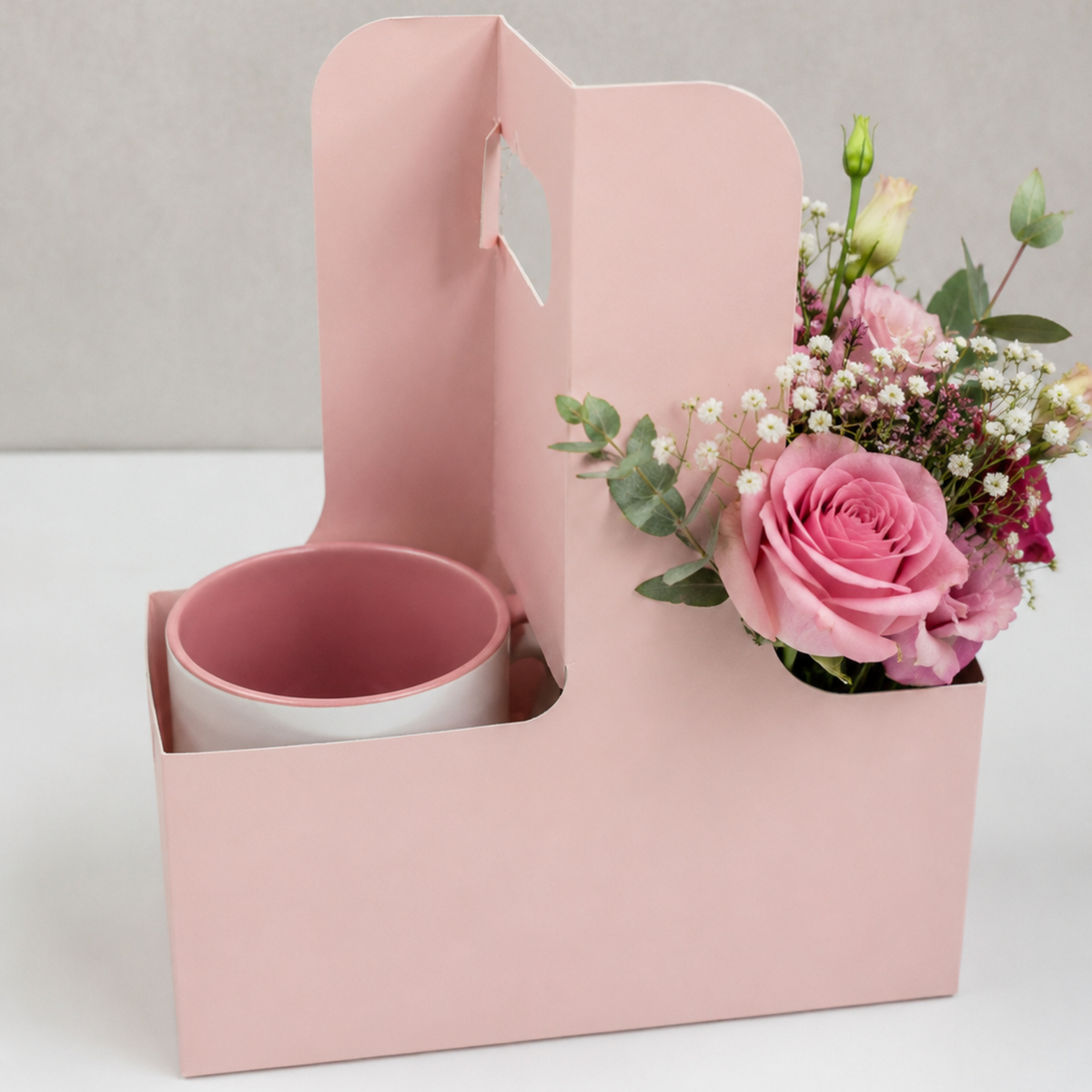 Tragebox Rosa für Blumen