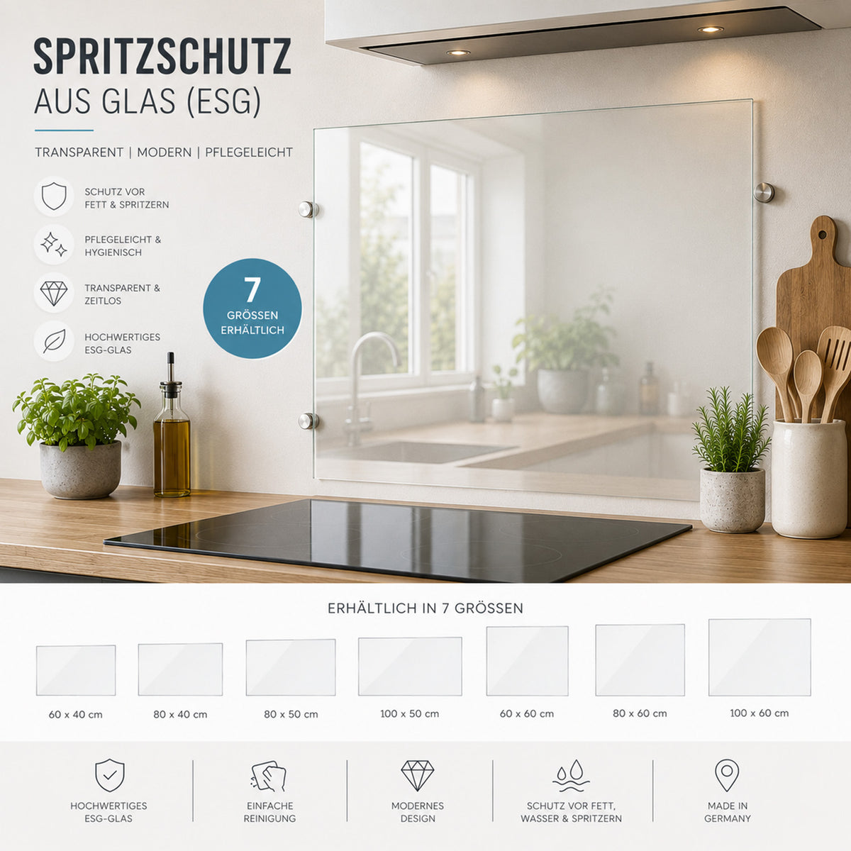 Spritzschutz Transparent