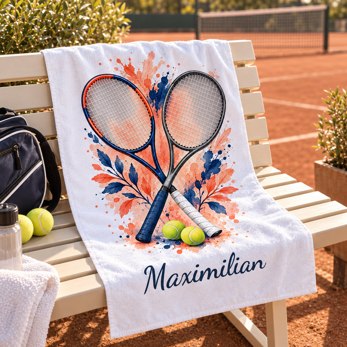 Personalisiertes Tennis-Handtuch Doppel – Ansicht 8