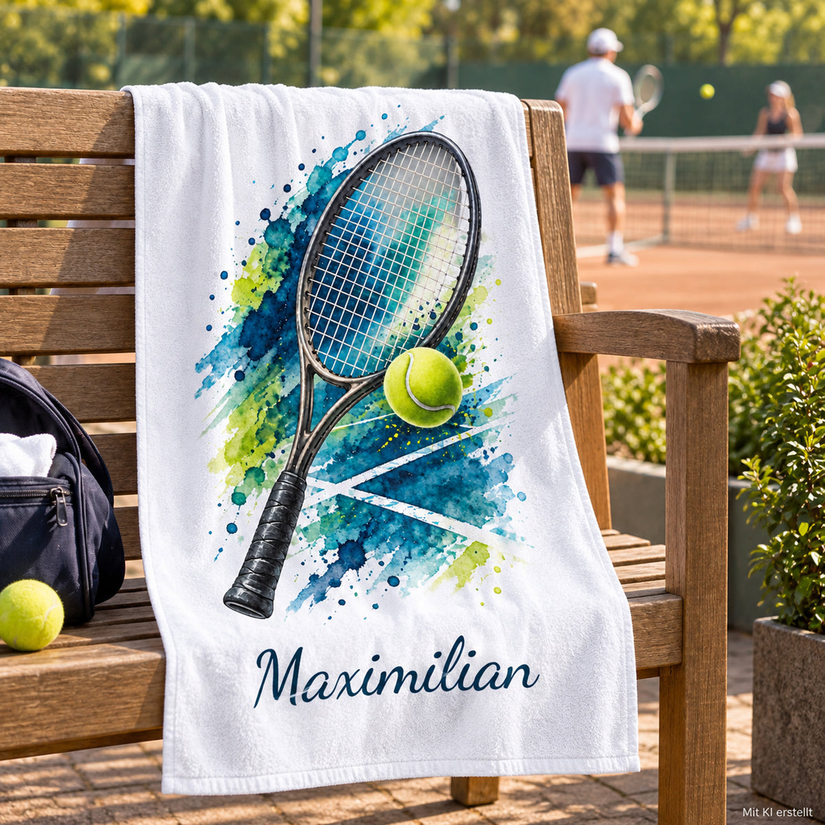 Personalisiertes Tennis-Handtuch Smash – Ansicht 2