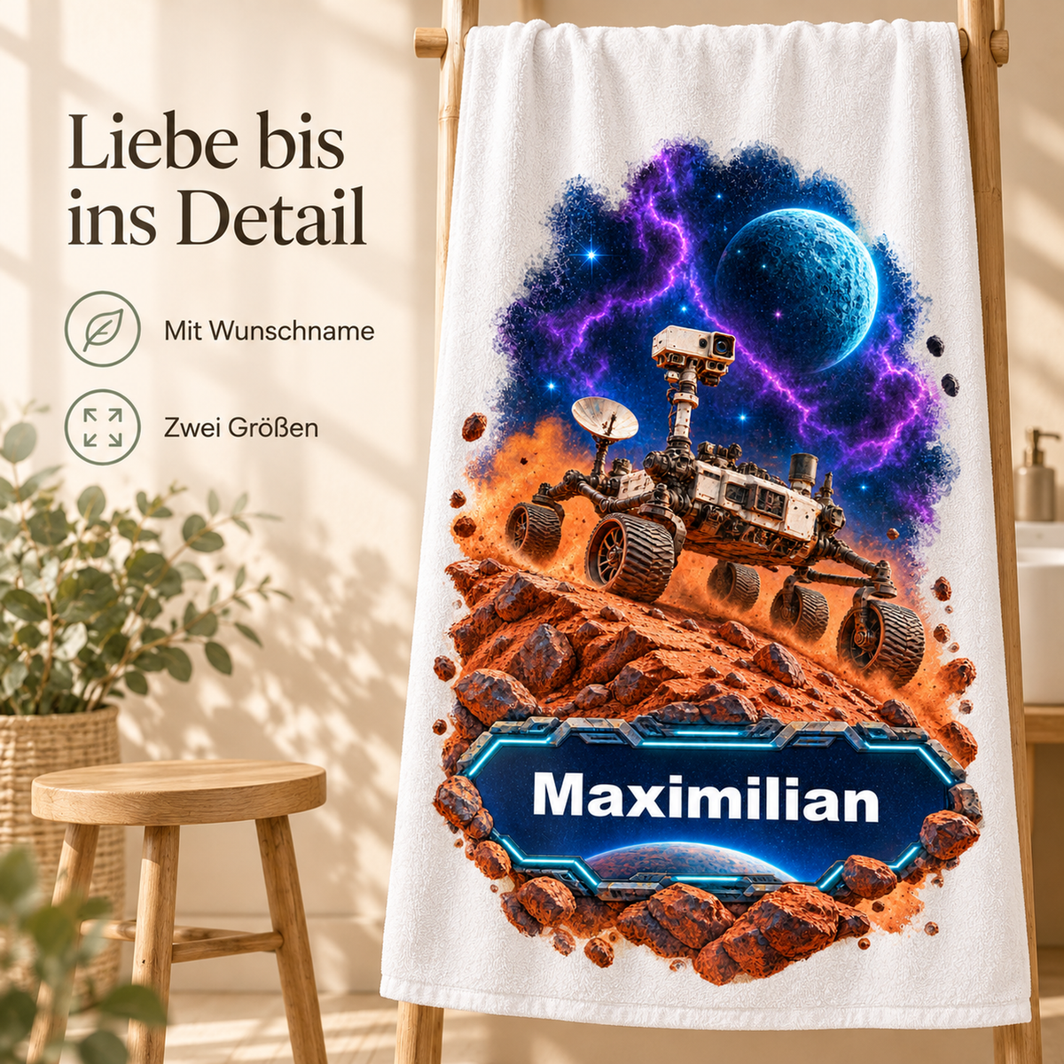 Weltall-Handtuch Mars-Rover – Galeriebild 4