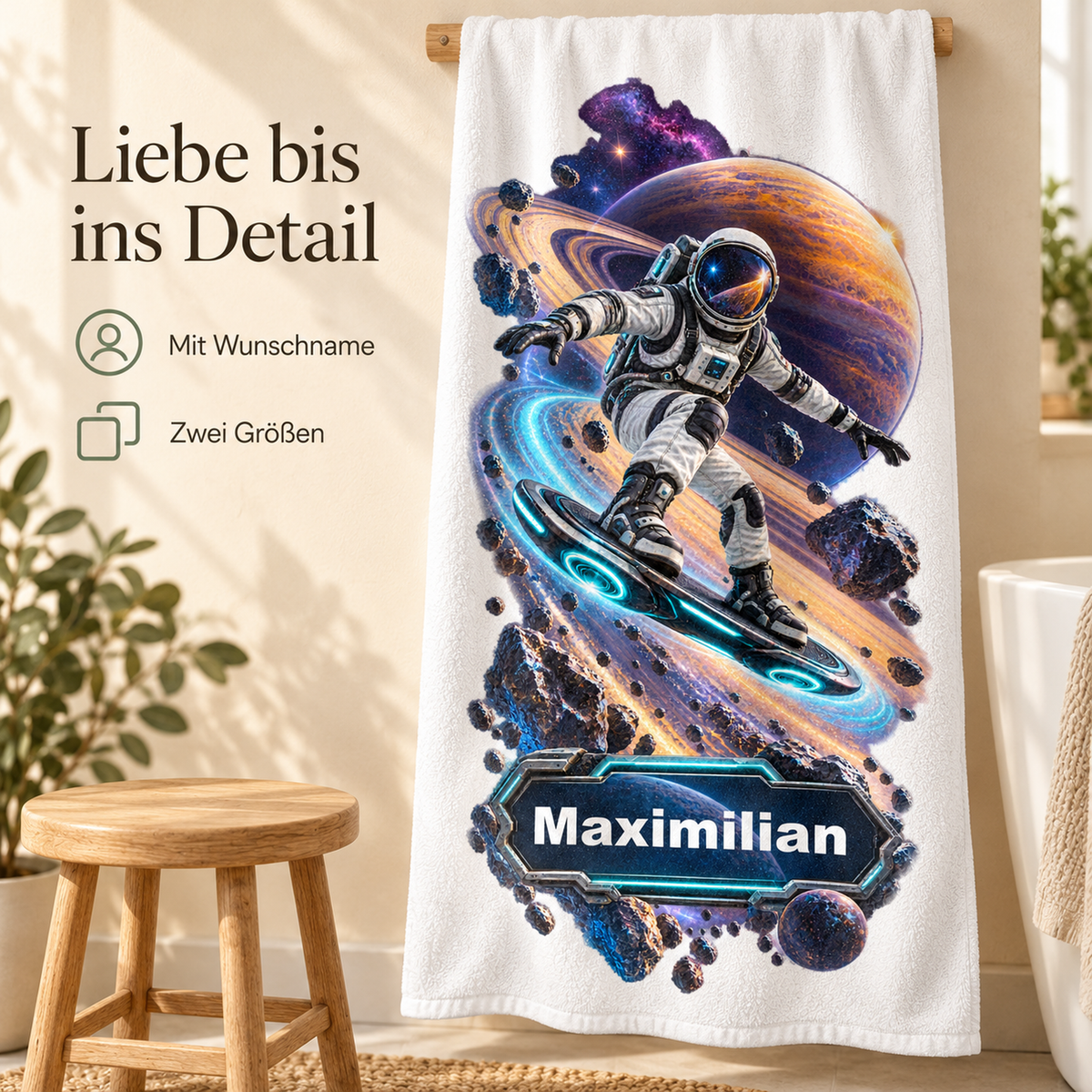 Weltall-Handtuch Planetensurfer – Galeriebild 4