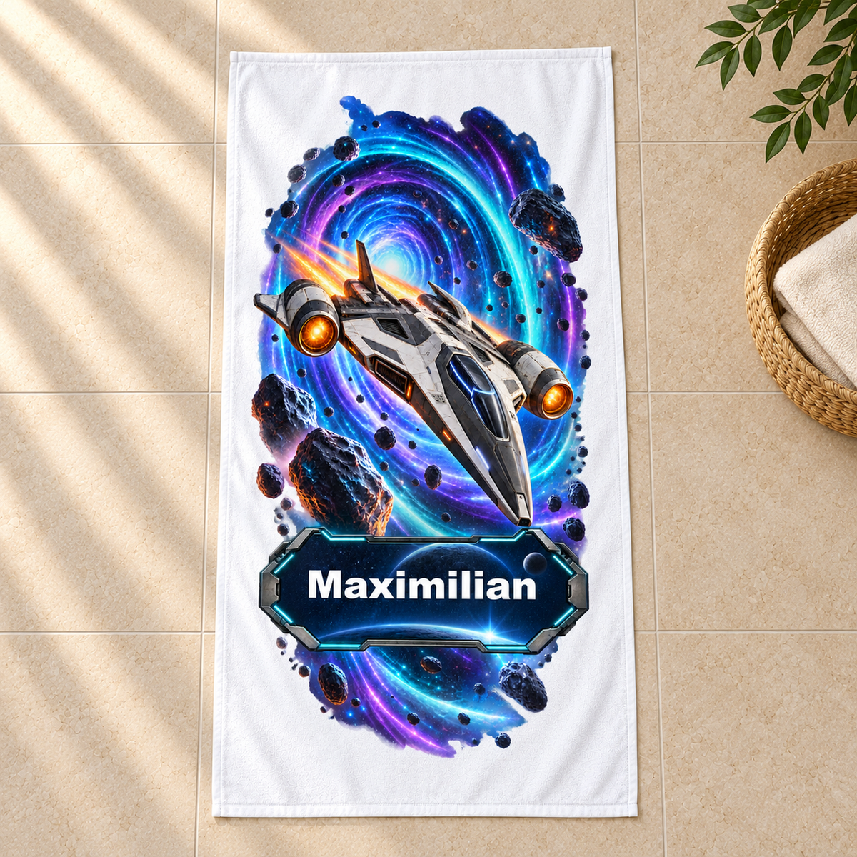Weltall-Handtuch Warp-Sprung – Galeriebild 2