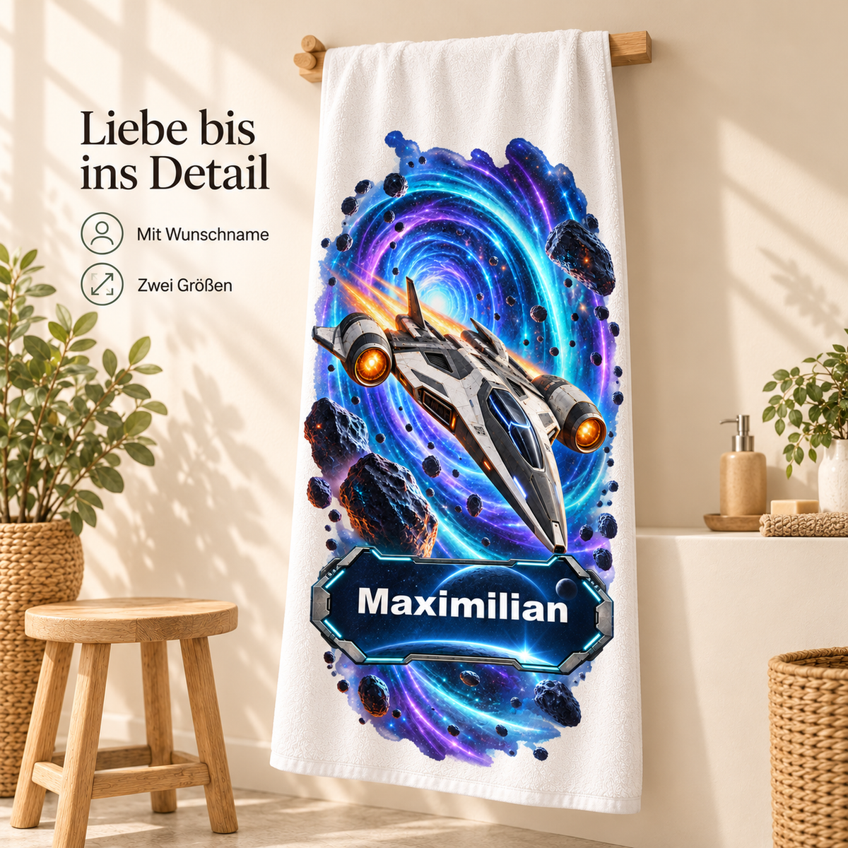 Weltall-Handtuch Warp-Sprung – Galeriebild 4