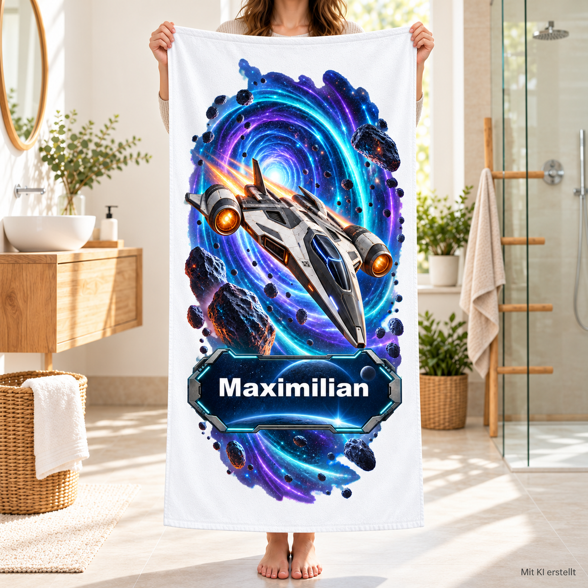 Weltall-Handtuch Warp-Sprung – Galeriebild 7